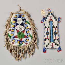 Two Lakota Beaded Items
